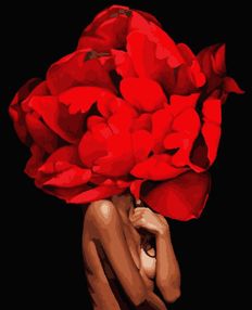 Розпис по номерах 40х50 H684 Розкішна жінка brushme Брашми