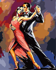 Розпис по номерах 40х50 H707 Танець закоханих brushme Брашми