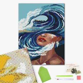 Алмазна мозаїка 40х50 GF4812 Жінка стихії brushme Брашми