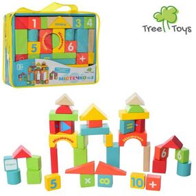 конструктор містечко №2 дерев'яний у сумці md1316