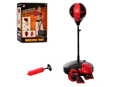 набір для боксу MS  0513 На стойці - 90-120 см, груша - 25 см., насос розмір коробки 39-52-14 купити