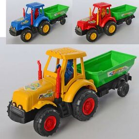 заводна іграшка 099 трактор з прицепом кольори в асортименті