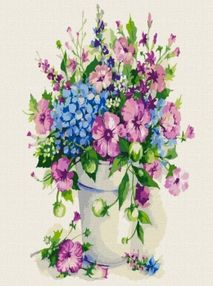 Розпис по номерах 25х25 KHO2961 "Гармонія відтінків" 25*25см