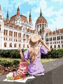Розпис по номерах 40х50 КНО4780 "Вихідні в Будапешті" 40*50см