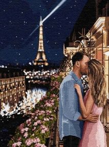 Розпис по номерах 40х50 КНО4783 Романтичне побачення "Ідейка"