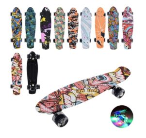Скейт пенні 56 х 14 см світло ms 0749-10 кольори в асортименті