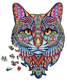 дерев'яні пазли кіт артикул DP6  brushme "Брашми"