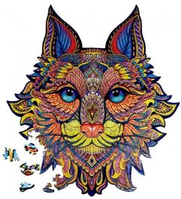 дерев'яні пазли лісовий кіт артикул DP12  brushme "Брашми"