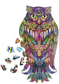 дерев'яні пазли мудра сова артикул DP15  brushme "Брашми"