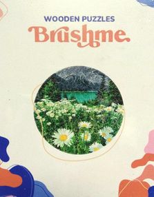 дерев'яні пазли ромашки біля гір артикул ВР03М розмір м  brushme "Брашми"