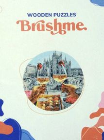 дерев'яні пазли сніданок в мілані артикул ВР04S розмір s  brushme "Брашми"