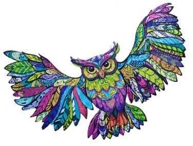 дерев'яні пазли сова у польоті артикул DP18  brushme "Брашми"