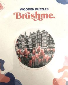 дерев'яні пазли тюльпани амстердаму артикул ВР01S розмір s  brushme "Брашми"