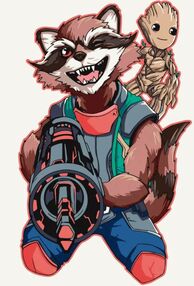 Розпис по номерах 40х50 16004-АС Грут та Ракета "Art Craft" арт крафт