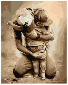 Розпис по номерах 40х50 10337-АС Татові обійми "Art Craft" арт крафт