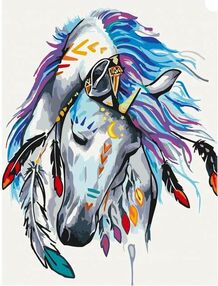 Розпис по номерах 30х40 11665-NN Загадковий кінь "Art Craft" арт крафт