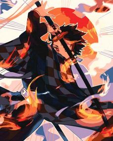 Розпис по номерах 40х50 10330-АС Вогняний воїн "Art Craft" арт крафт