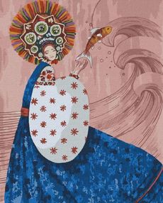 Розпис по номерах 40х50 КНО5054 За хвилями "Ідейка"