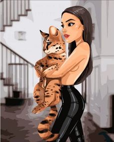 Розпис по номерах 40х50 КНО4605 Моя улюблениця "Ідейка"