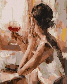 Розпис по номерах 40х50 КНО4843 Загадкова незнайомка "Ідейка"