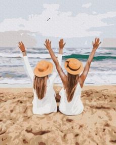 Розпис по номерах 40х50 GX37561 Подружки на морі brushme Брашми