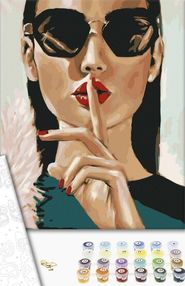 Розпис по номерах 40х50 GX40338 Тсс... Поцілунок brushme Брашми