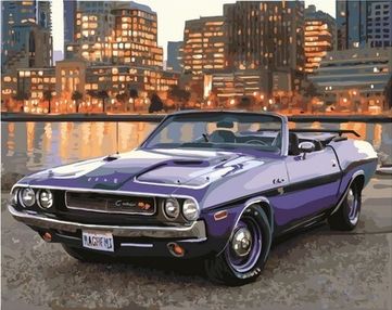 Розпис по номерах 40х50 GX40355 Ретро в місті brushme Брашми