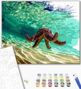 Розпис по номерах 40х50 GX40456 Медуза в заливі brushme Брашми