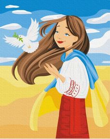 Розпис по номерах 40х50 BS53074 Вільна Україна brushme Брашми