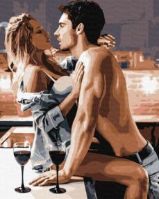 Розпис по номерах 40х50 КНО8520 Пристрасний сніданок "Ідейка"