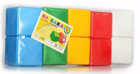Іграшка кубики "Веселка 1 ТехноК" в наборі 10 шт 1684 Іграшка кубики "Веселка 1 ТехноК" в наборі 10 шт 1684