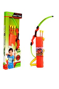 лук 55 см 3 стріли на присосках колчан в коробці m 0009