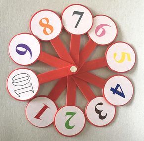 віяло цифр з картинками