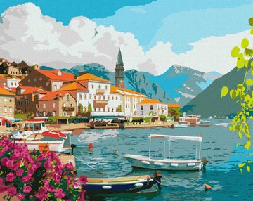 Розпис по номерах 40х50 КНО2861 Літо у Которській бухті "Ідейка"