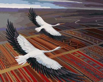 Розпис по номерах 40х50 КНО4325 Над рідною землею "Ідейка"