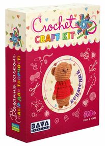 набір для творчості вязання гачком ведмедик ВК-003
