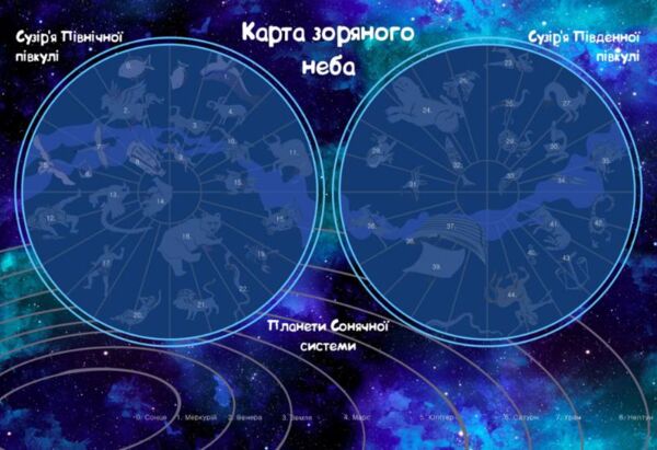 Гра навч КП-007 Карта зоряного неба + багатораз налі Ціна (цена) 157.00грн. | придбати  купити (купить) Гра навч КП-007 Карта зоряного неба + багатораз налі доставка по Украине, купить книгу, детские игрушки, компакт диски 7