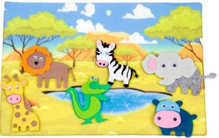 гра розвивальна з фетру (ПФ-001) дикі тварини умняшка (4820129200237)