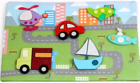 розвиваюча гра з фетру (пф-004) транспорт умняшка (4820129200268)
