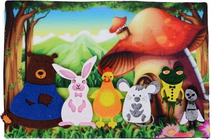 розвиваюча гра з фетру (пф-007) казка теремок умняшка (4820129200619)