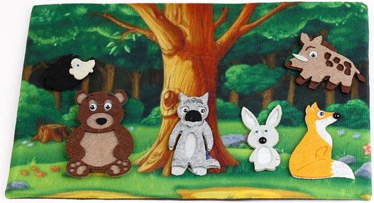 розвиваюча гра з фетру (пф-010) лісові мешканці умняшка (4820129200633)