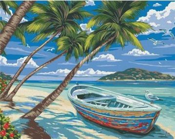 Розпис по номерах 40х50 BS21769 Райський острів brushme Брашми