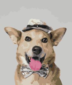 Розпис по номерах 40х50 BS52551 Містер Пес brushme Брашми