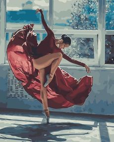 Розпис по номерах 40х50 GX29482 Балерина на репетиції brushme Брашми