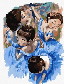 Розпис по номерах 30х40 КНО4886 Тендітні балерини "Ідейка"