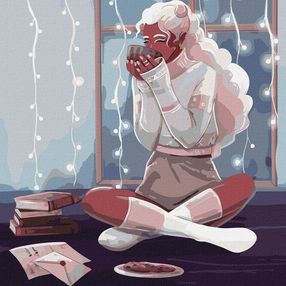 Розпис по номерах 40х40 КНО4884 Затишний вечір "Ідейка"