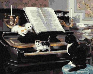 Розпис по номерах 40х50 КНО4328 Музиканти "Ідейка"