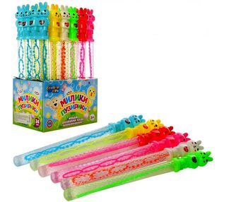 мильні бульбашки (3802) милики пузирики зайчик 36 см кольори в асортименті