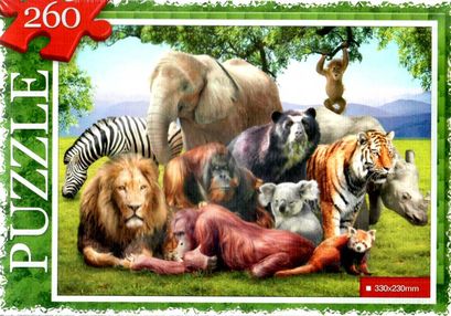 пазли 260 елементів С260-13-07 африканські звірі
