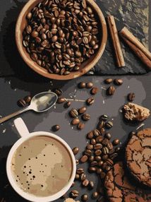 Розпис по номерах 30х40 КНО5644 Духмяна кава "Ідейка"